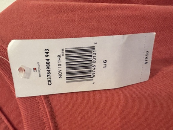 Tommy Hilfiger Men's Solid Crewneck T-Shirt - Size Large - Picture 4 of 4